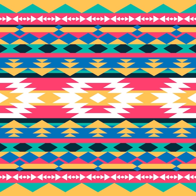 Free vector flat design native american pattern