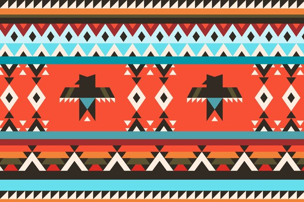 평면 디자인 아메리카 원주민 패턴