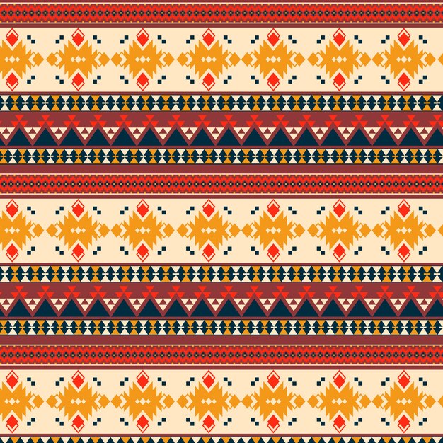 평면 디자인 아메리카 원주민 원활한 패턴