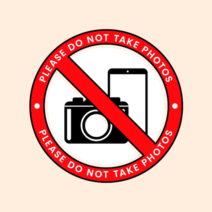 Free Vector flat design no photo sign