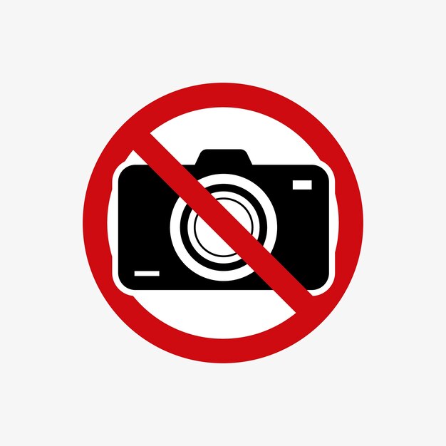 Warning No Photo Taking No Cameras Allowed Sign Sticker 