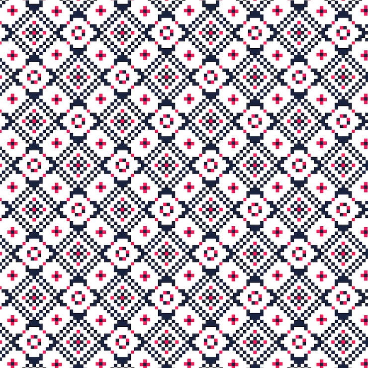 Free Vector flat design nordic pattern design