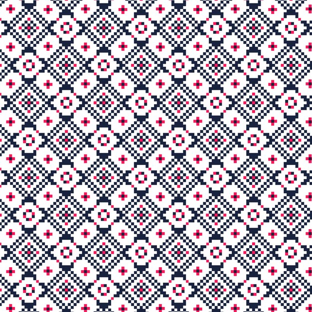 Flat design nordic pattern design