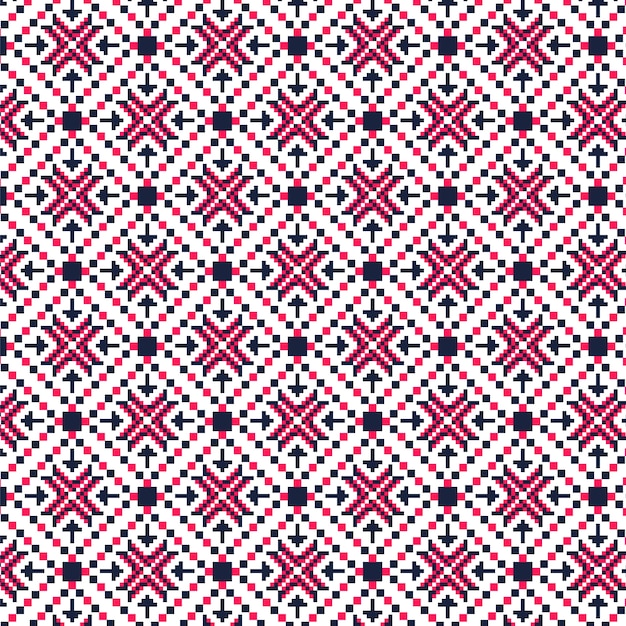 Flat design nordic pattern design