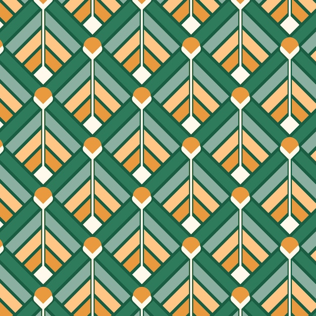 Flat design nordic pattern design