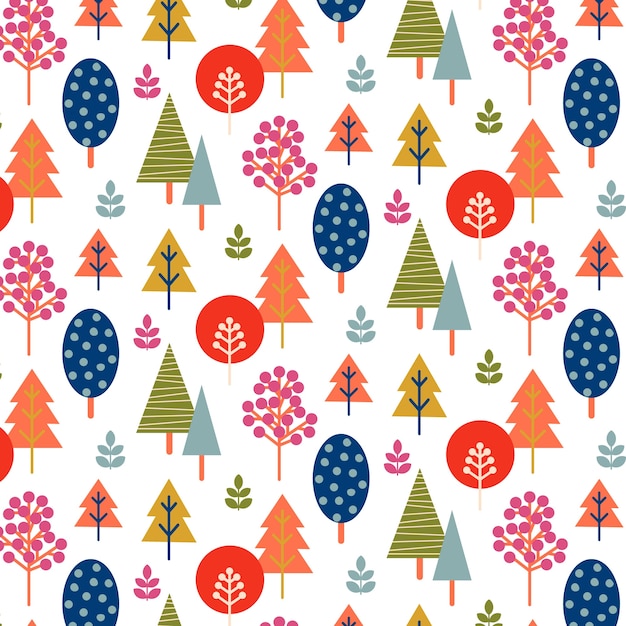 Free vector flat design nordic pattern