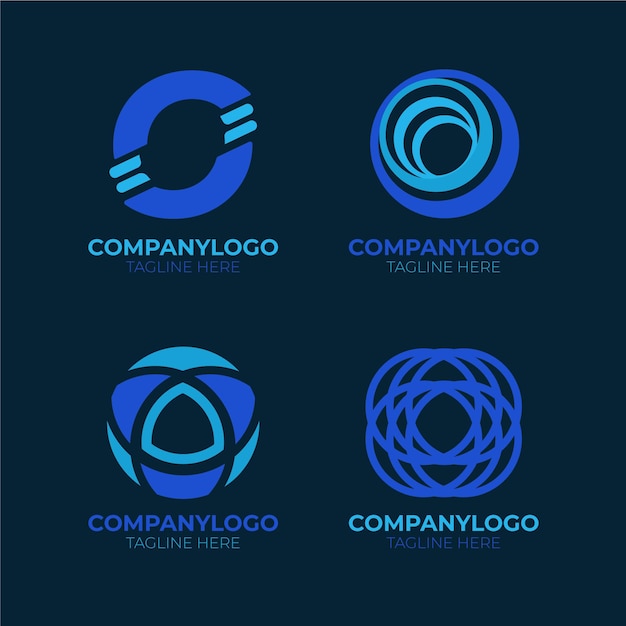 Flat design o logo collection