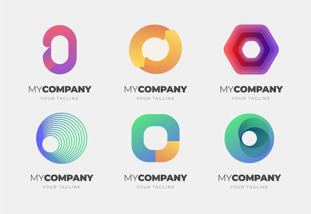 Flat Design O Logo Collection