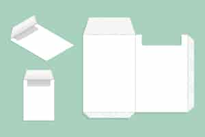 Бесплатное векторное изображение Плоский дизайн шаблона высечки коробки