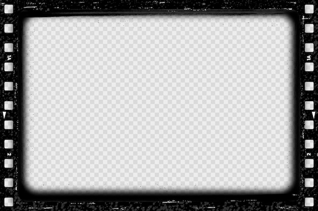 35mm analog film strip frame isolated png Stock Photo