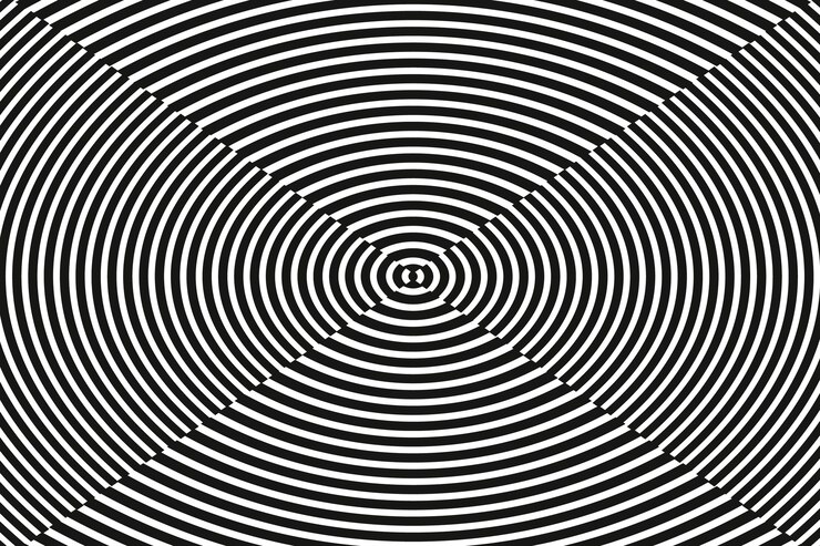 Free Vector flat design optical illusion background