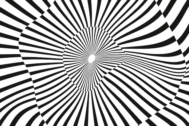 Бесплатное векторное изображение Плоский дизайн фона оптической иллюзии