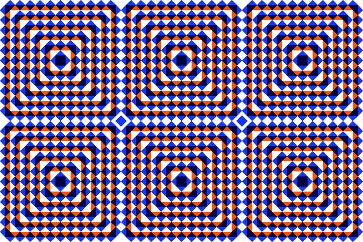 Free Vector flat design optical illusion background