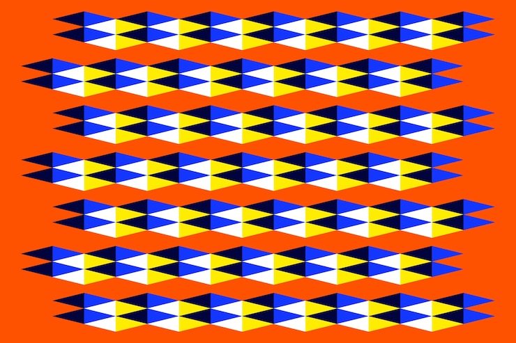 Free Vector flat design optical illusion background