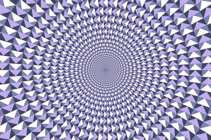 Free Vector flat design optical illusion background
