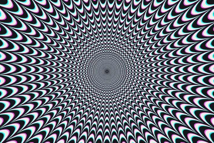 무료 Vector 평면 디자인 착시 배경