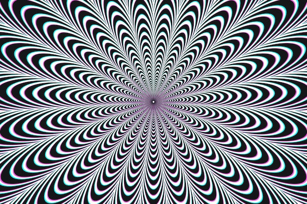 Плоский дизайн фона оптической иллюзии