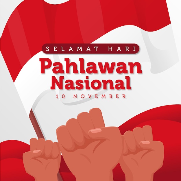 Concetto di pahlawan design piatto