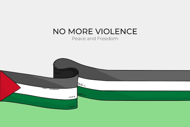 Flat design palestine background