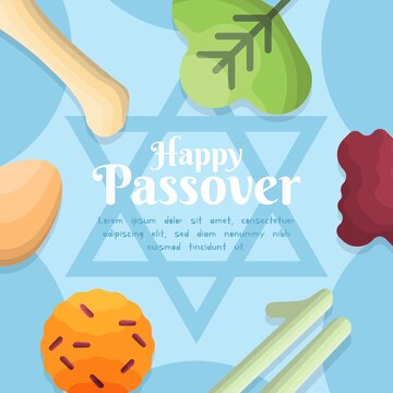 Free Vector | Flat design passover concept