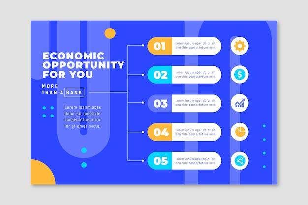 Flat design payment concept infographic