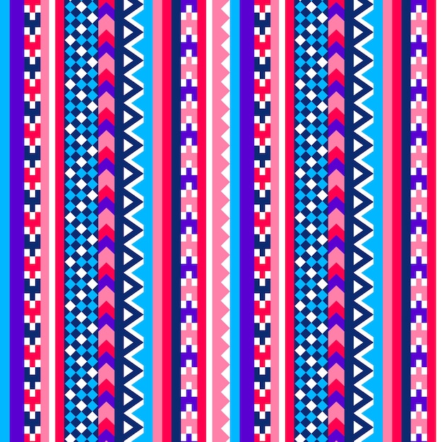 flat design peruvian pattern