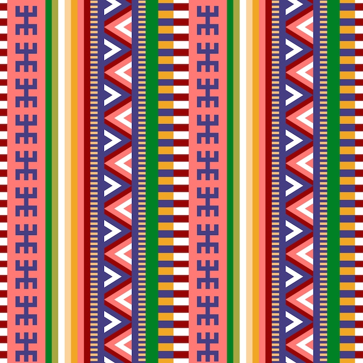 Free Vector flat design peruvian pattern