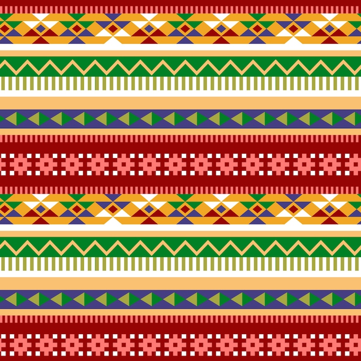 Free Vector flat design peruvian pattern