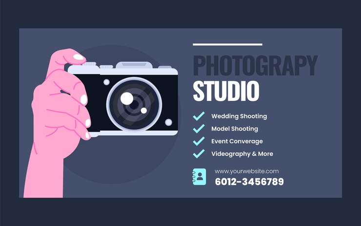 Free Vector flat design photo camera facebook template