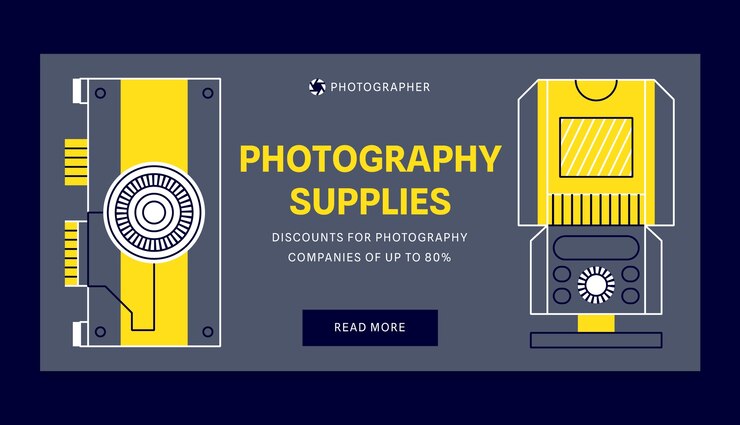 Free Vector flat design photographer sale banner