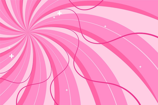 Free vector flat design pink swirl background