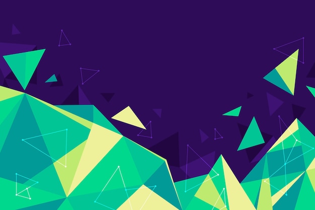 Free vector flat design polygonal background