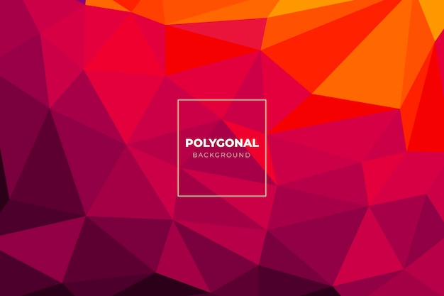 Free vector flat design polygonal background