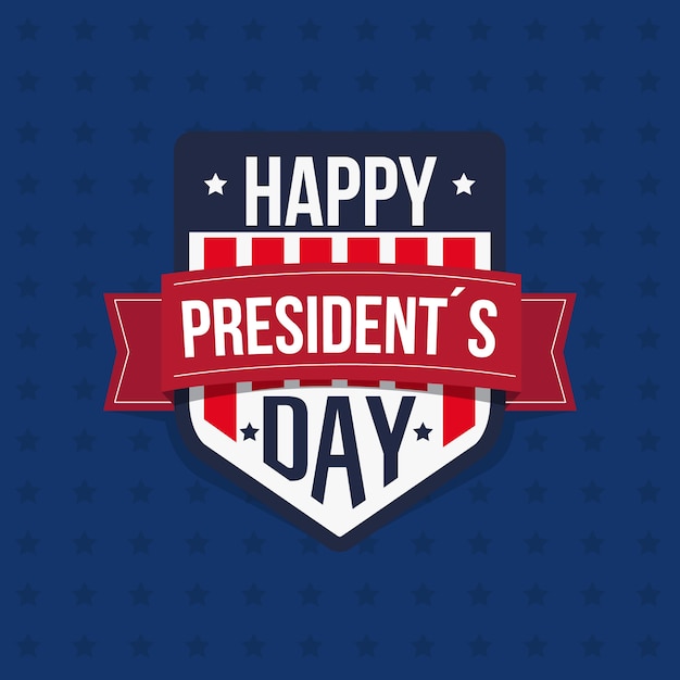 Flat design presidents day event