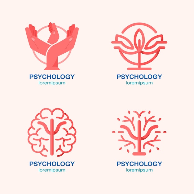 Free vector flat design psychology icon