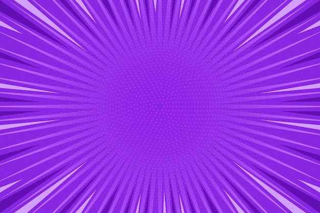 Free vector flat design purple comic style background