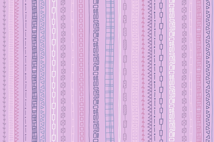 Free Vector flat design purple striped pattern design