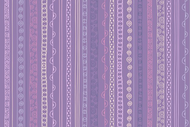 Flat design purple striped pattern design