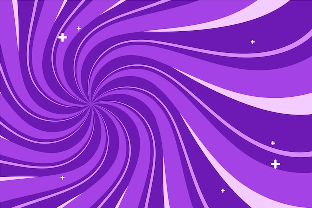 Free vector flat design purple swirl background