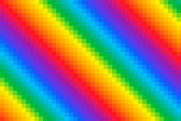 Free Vector flat design rainbow background design
