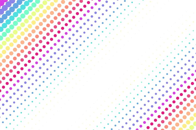 Flat design rainbow background