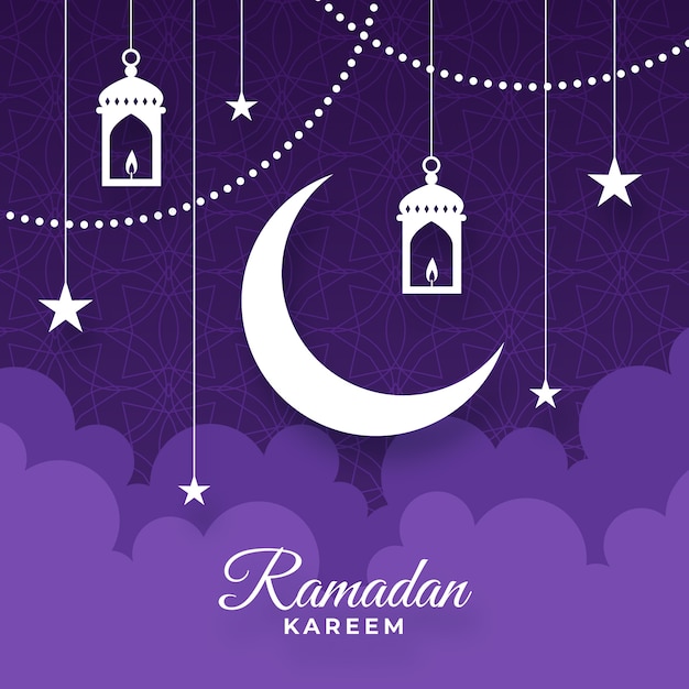 Free vector flat design ramadan concept