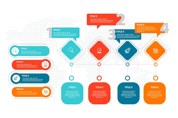 Vettore gratuito infografica immobiliare di design piatto