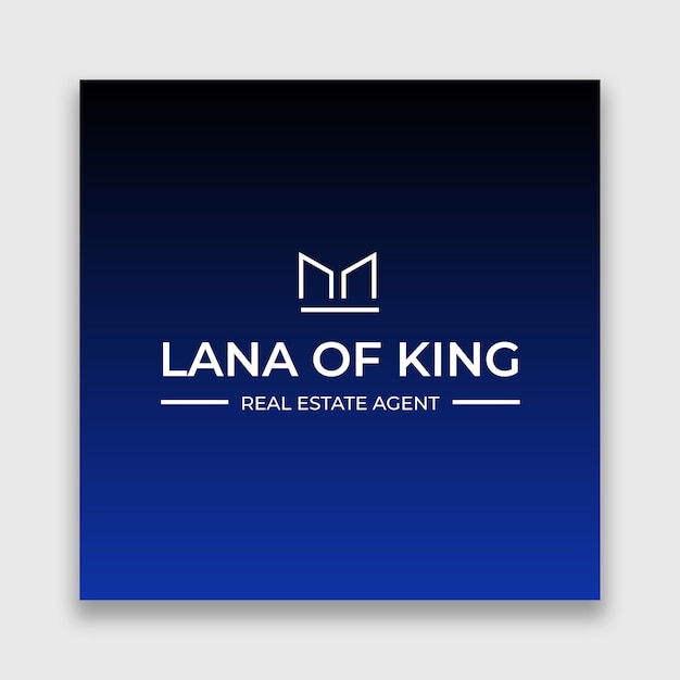 Flat design real estate logo template