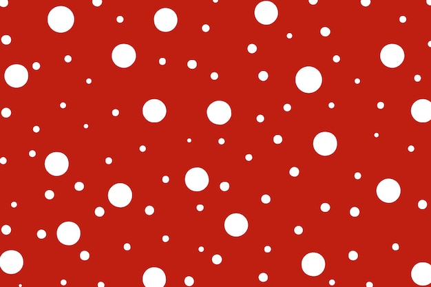 Flat design red polka dot background