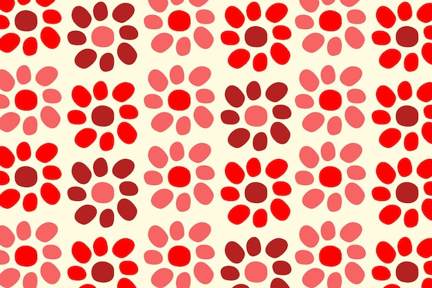 Flat design red polka dot background