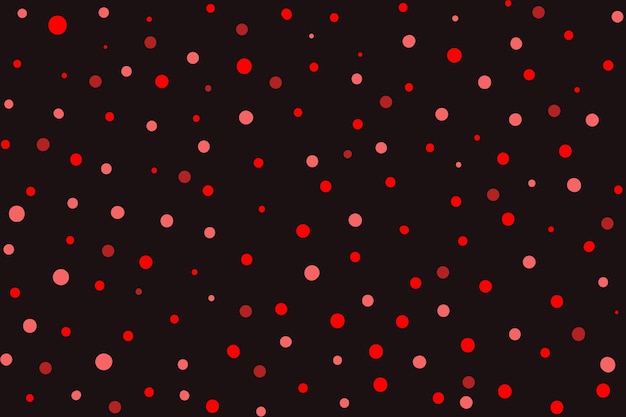 Flat design red polka dot background