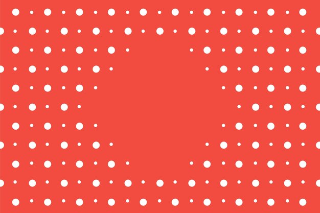 Flat design red polka dot background