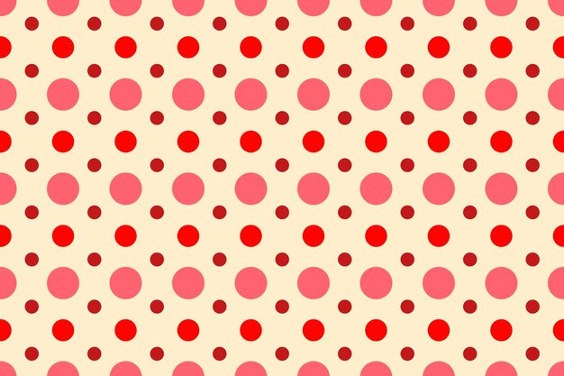 Flat design red polka dot background