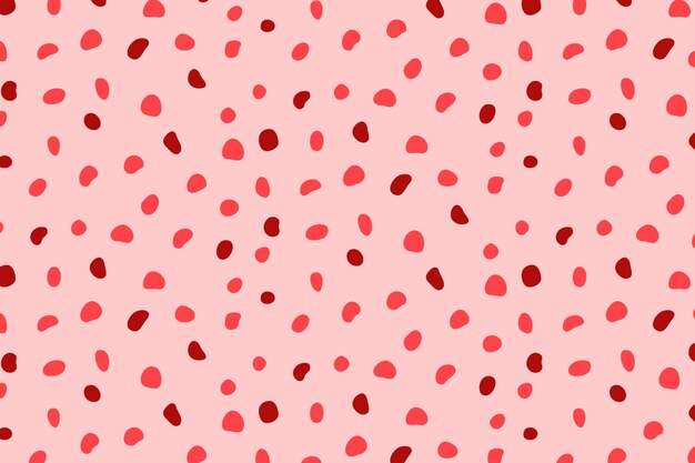 Flat design red polka dot background